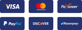 Visa, Mastercard and EFT payment logos
