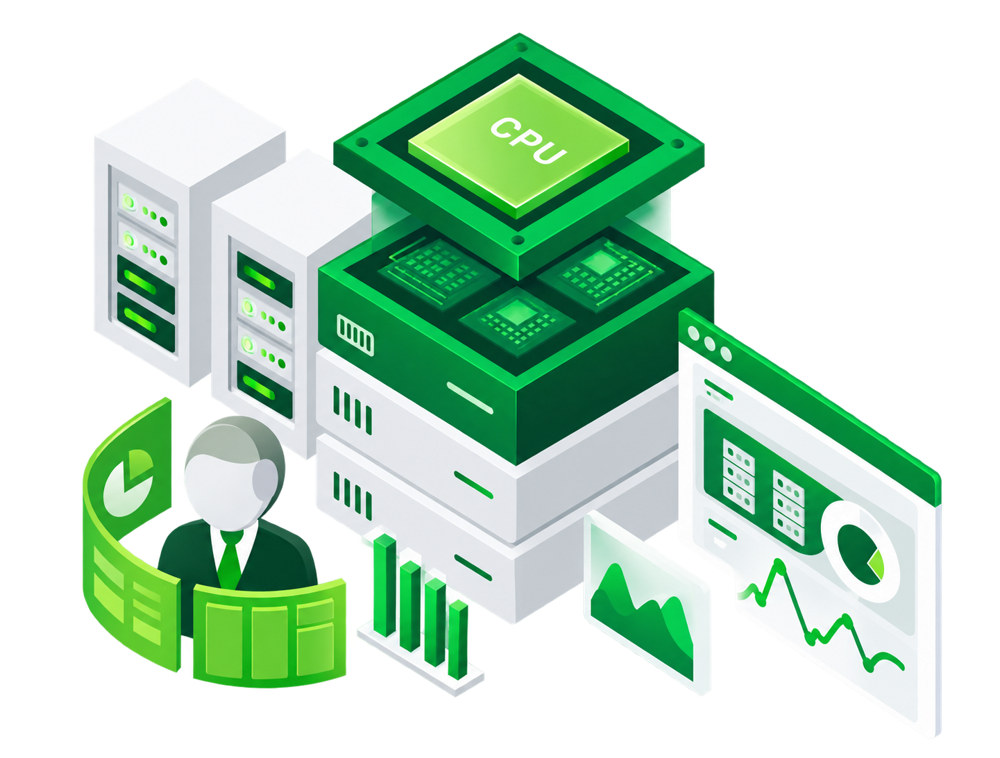 Business hosting illustration