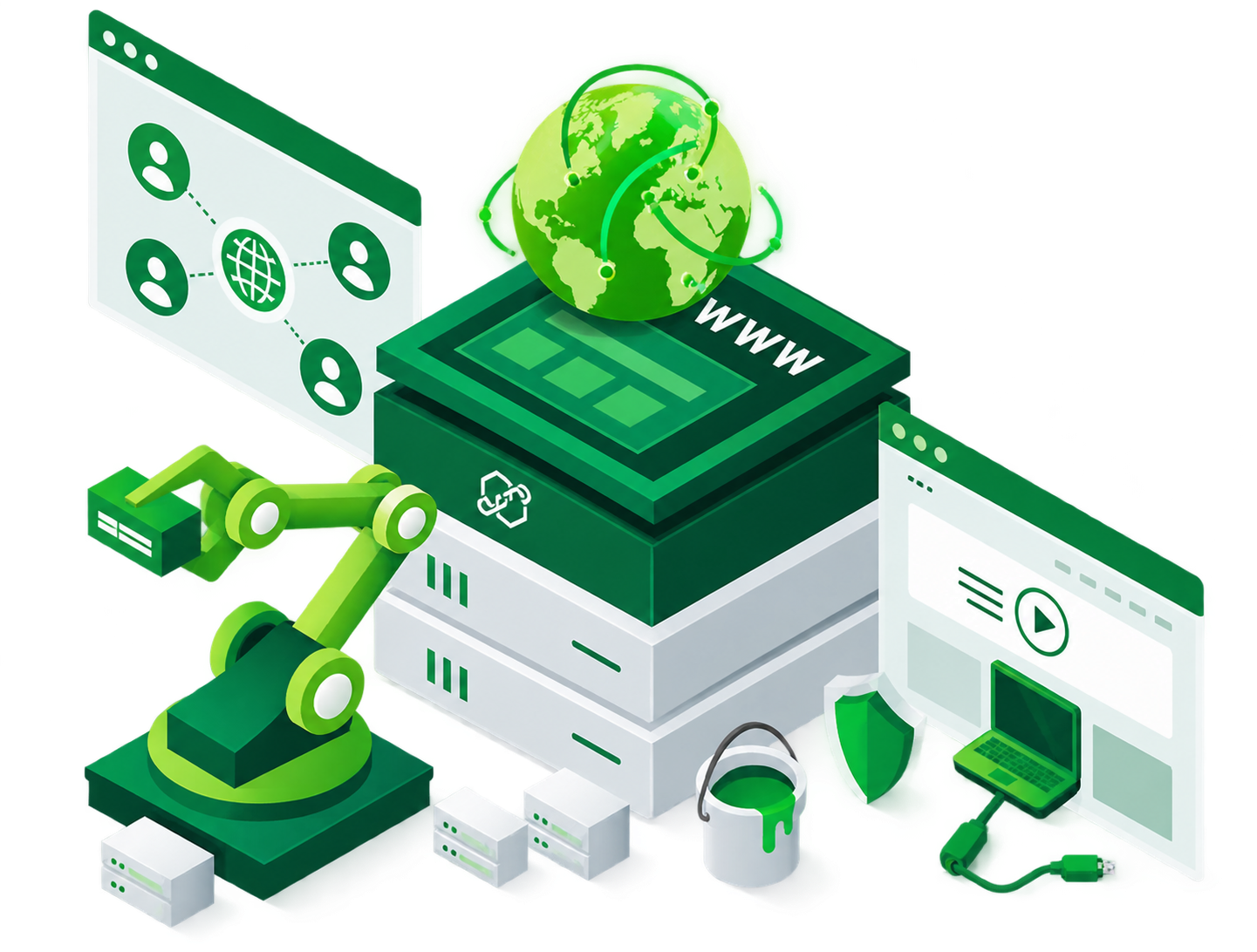Starter hosting illustration